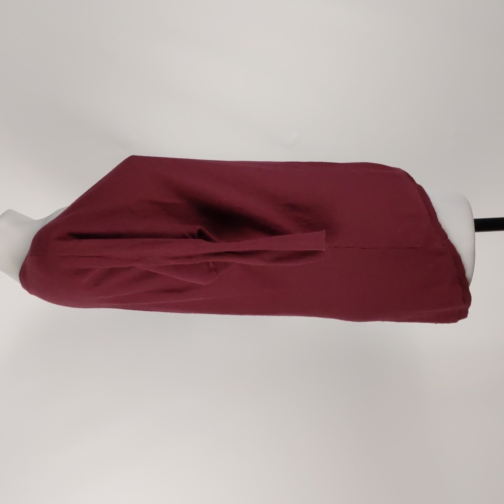 Dotti Women's Top Size Small Maroon 3/4 Sleeve Hi-Low Hem Round Neckline Jumper - Picture 11 of 14